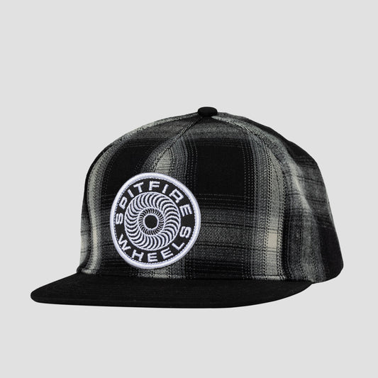 Spitfire Classic '87 Swirl Patch Snapback Cap Black White