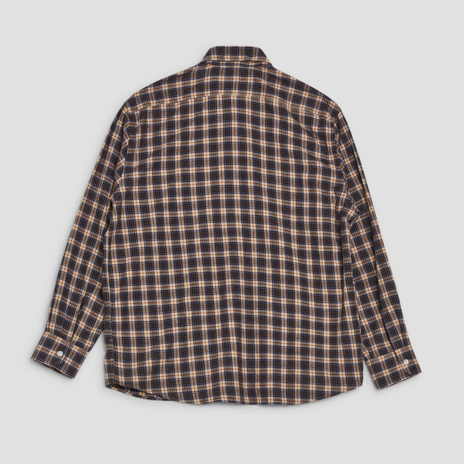 Last Resort AB SM001 Nick Flannel Shirt Vanilla / Brown