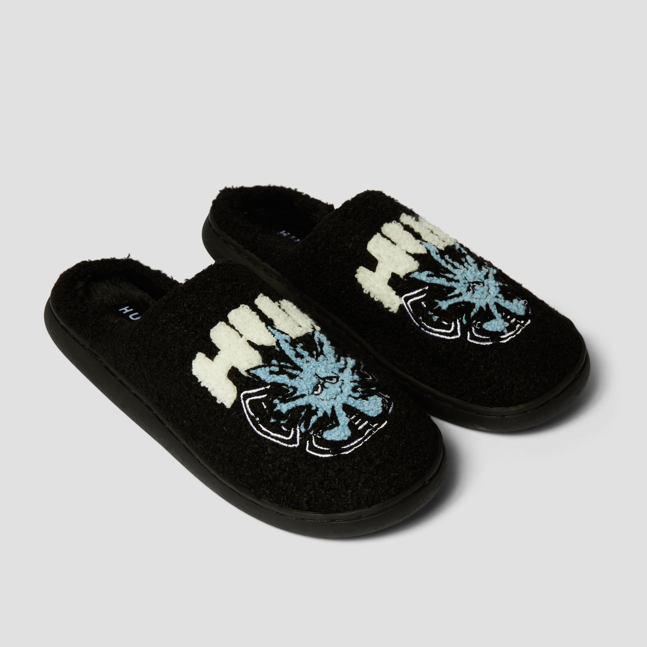 HUF Snow Angel Fuzzy Slipper Black