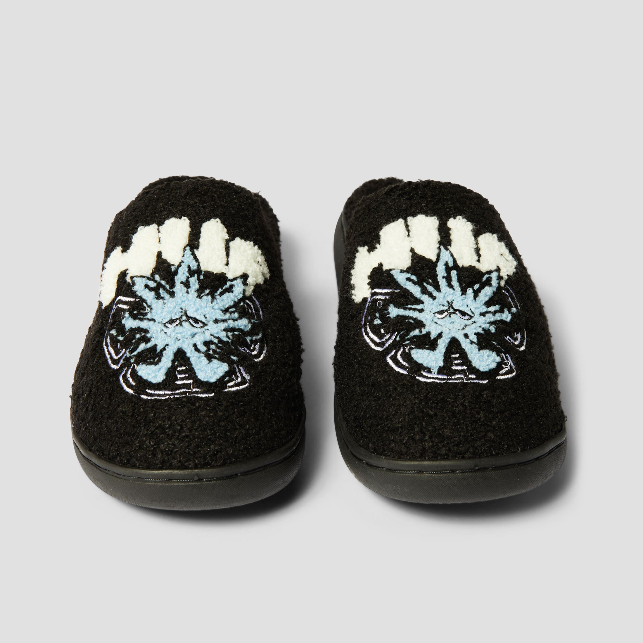 HUF Snow Angel Fuzzy Slipper Black
