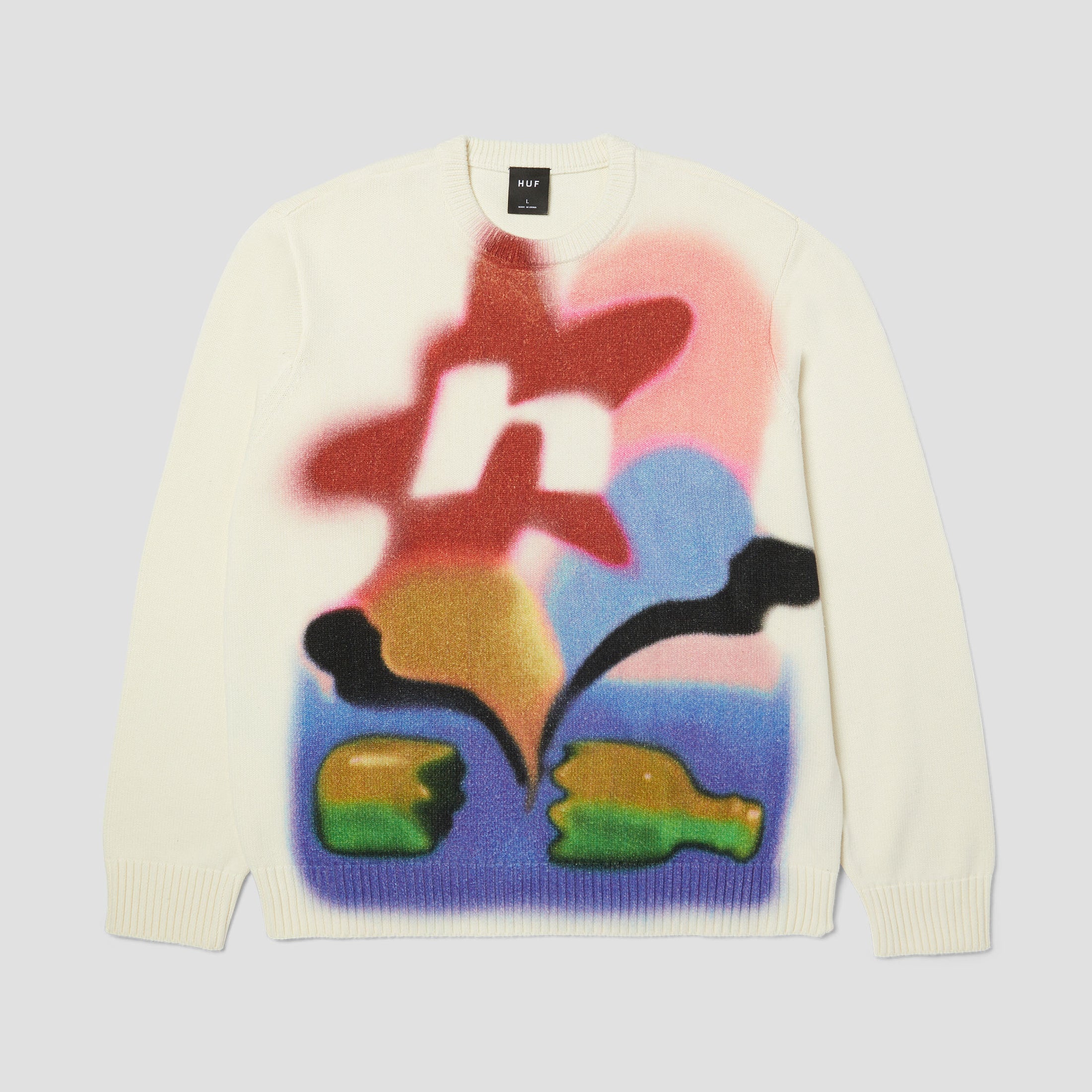 HUF Soft Focus Crew Sweater Multi