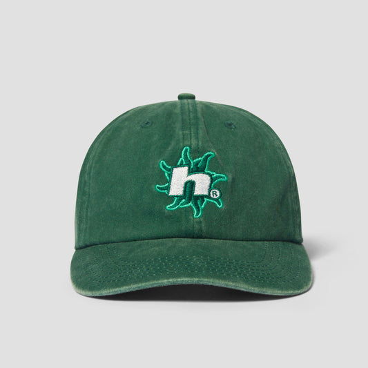 HUF Sol Denim 6 Panel CV Washed Hat Forest Green
