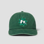 HUF Sol Denim 6 Panel CV Washed Hat Forest Green