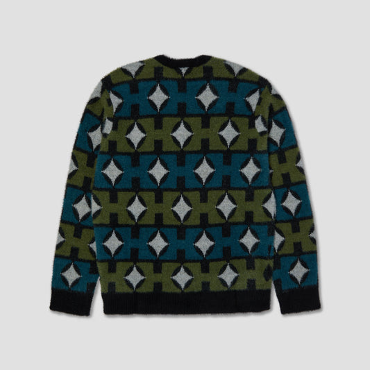 HUF Space Age Crew Sweater Pine
