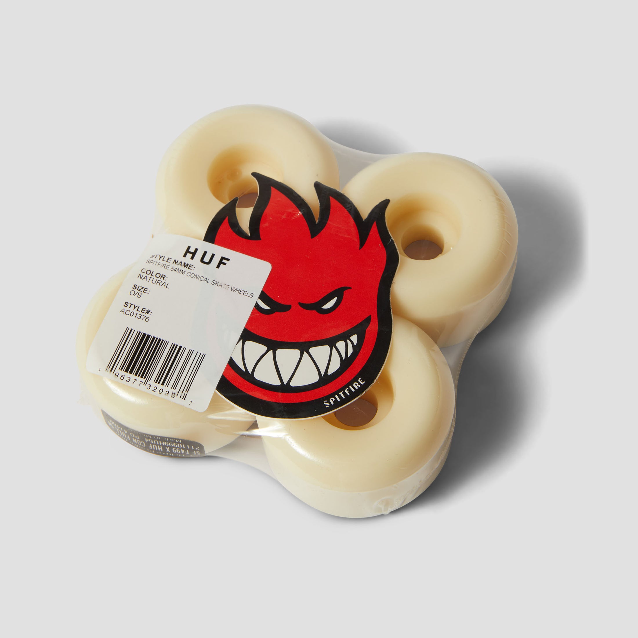 HUF x Spitfire 54mm Conical Skateboard Wheels