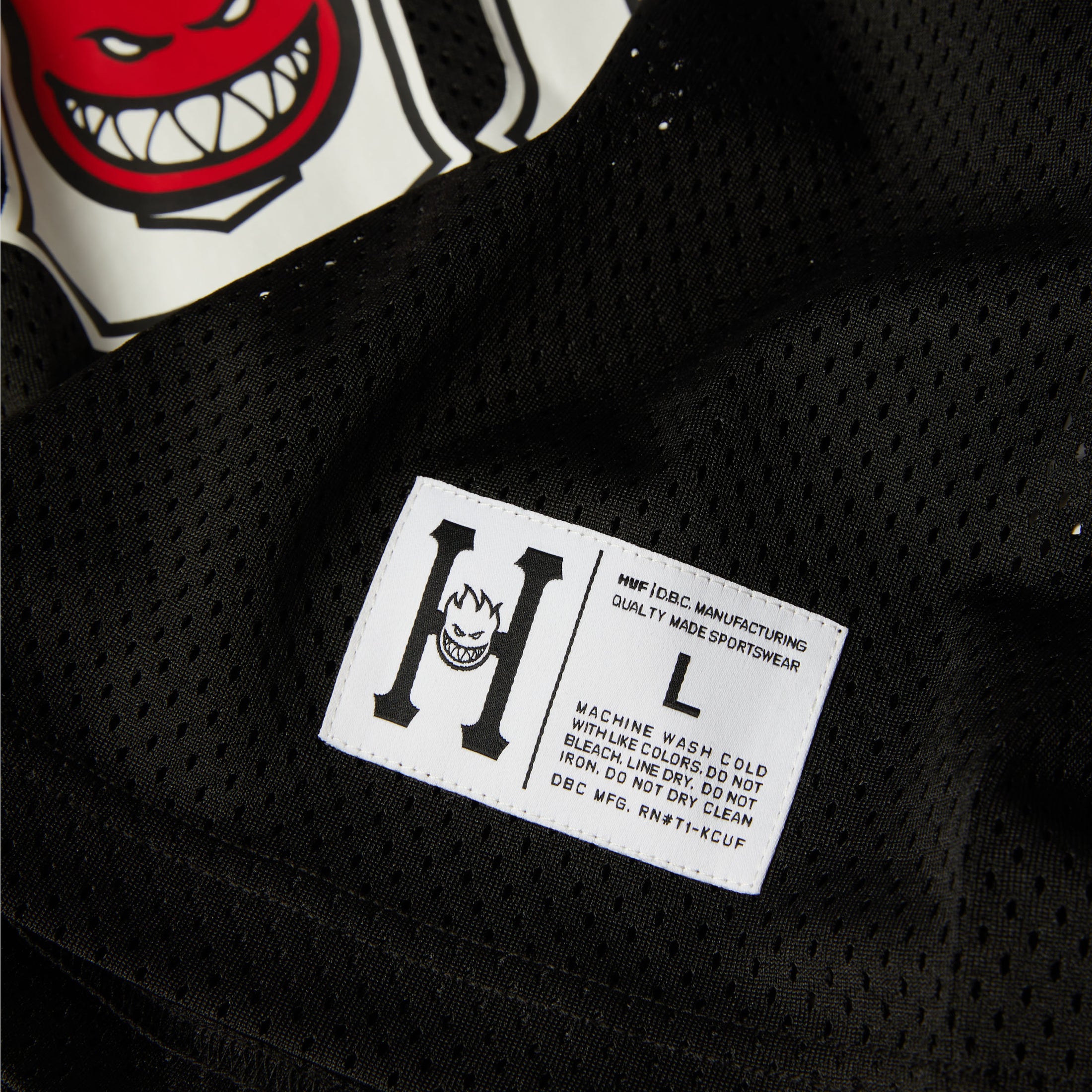 HUF x Spitfire End Zone Jersey Black