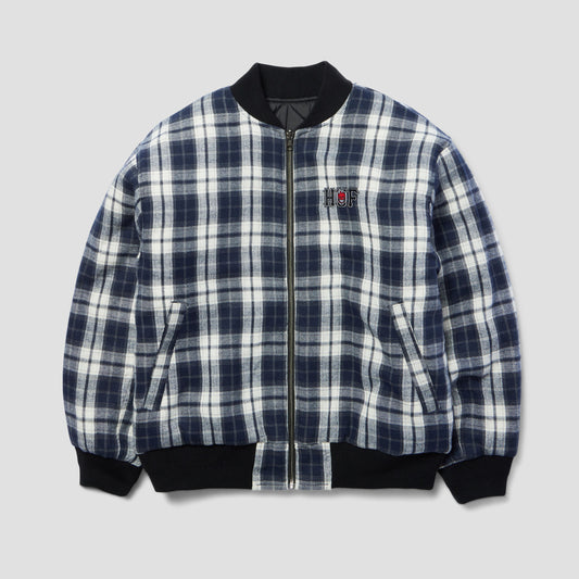 HUF x Spitfire Reversible Plaid Jacket Navy / Black