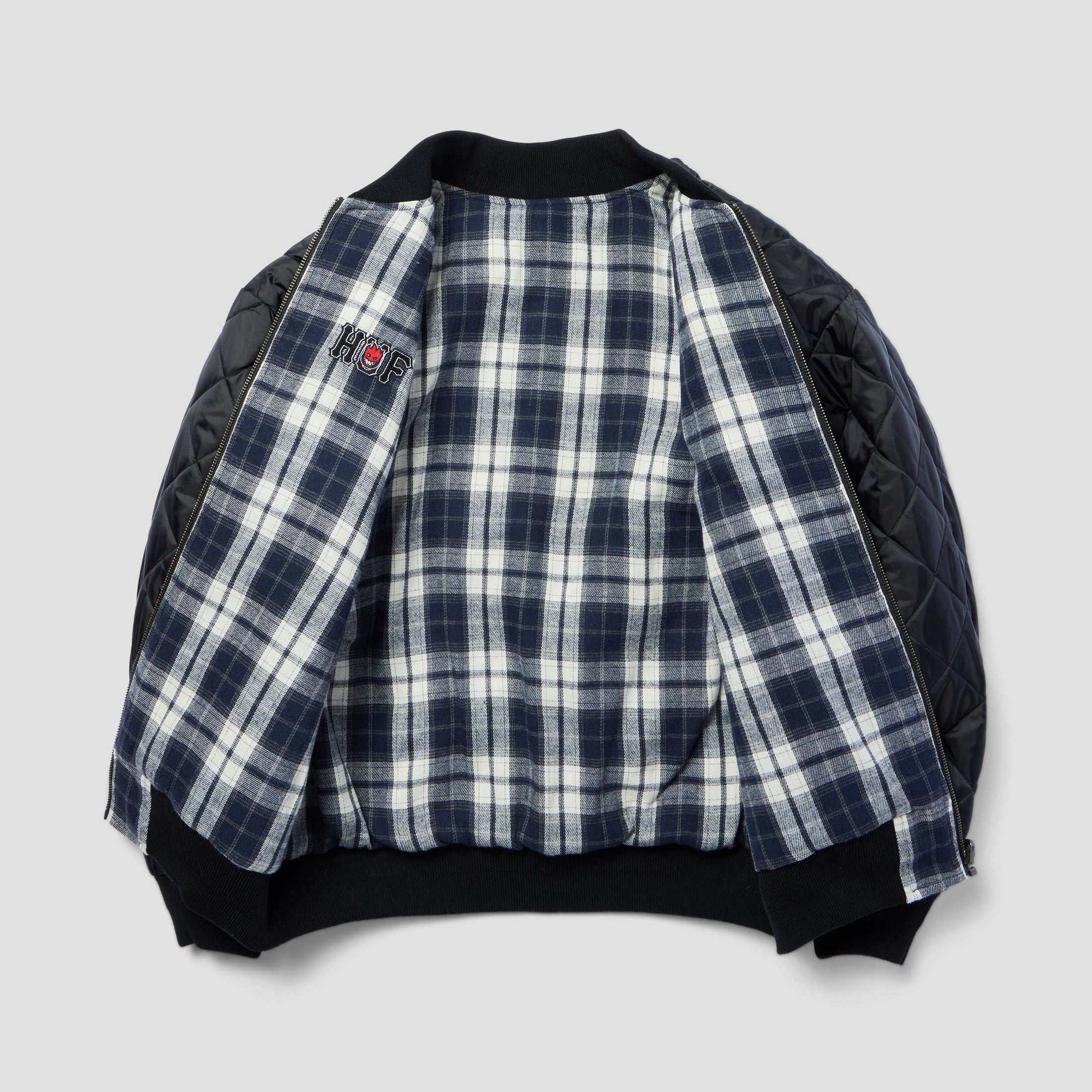HUF x Spitfire Reversible Plaid Jacket Navy / Black