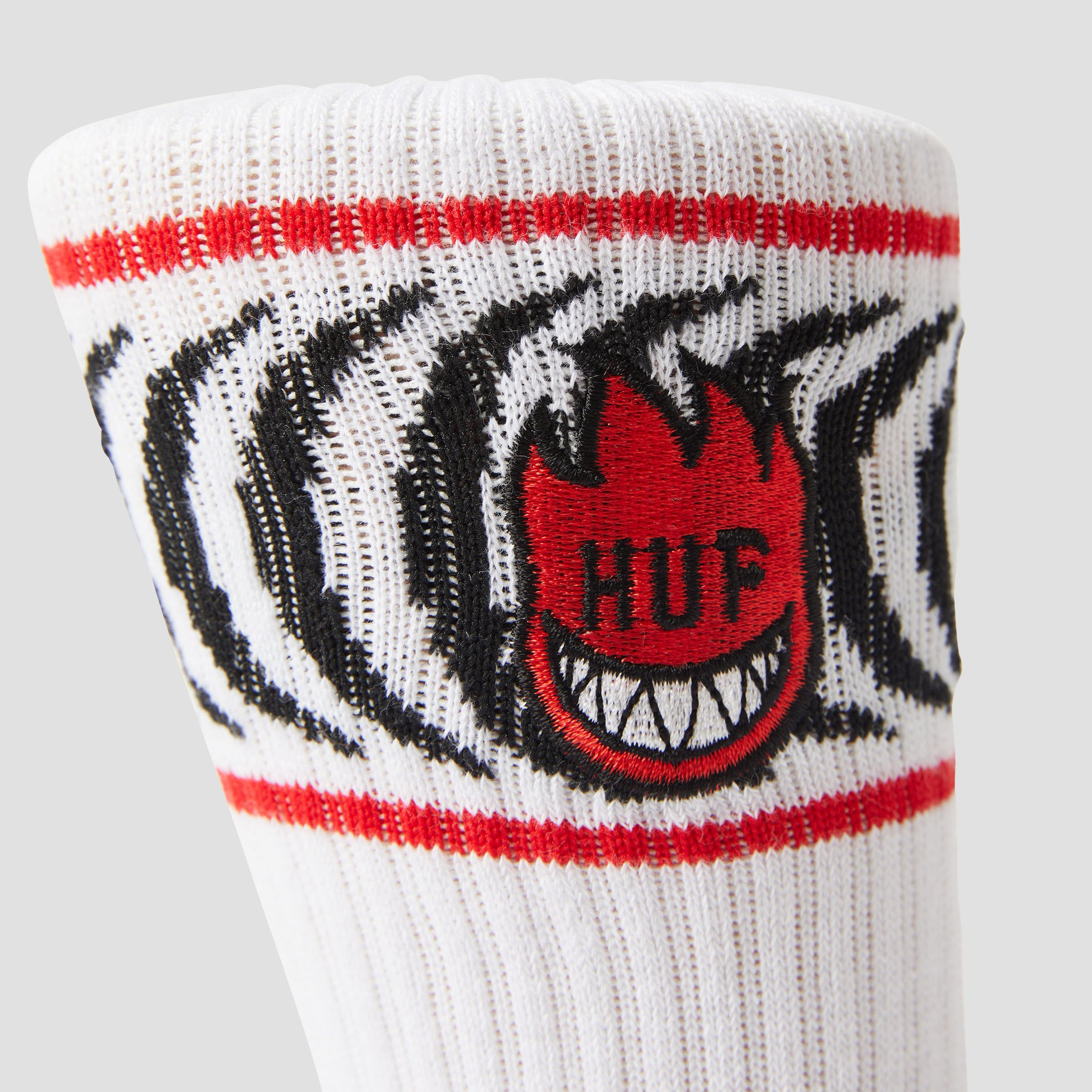 HUF x Spitfire Spiral Sock White