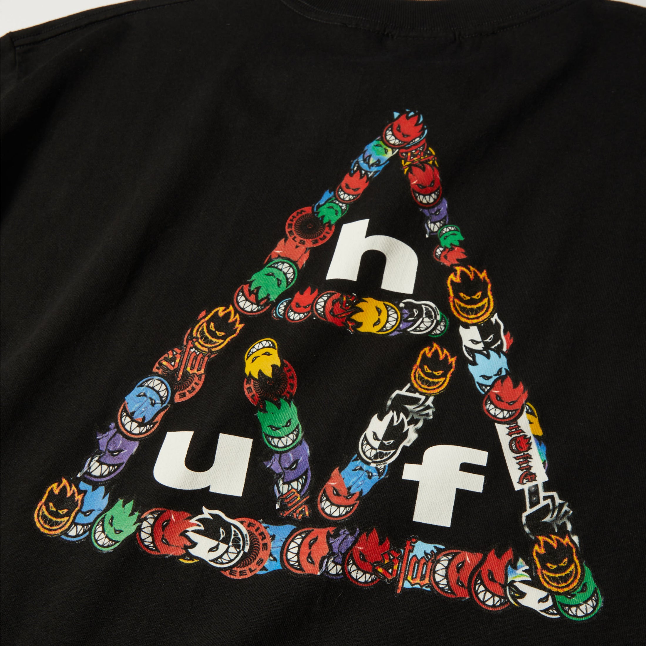 HUF x Spitfire Sticker TT T-Shirt Black