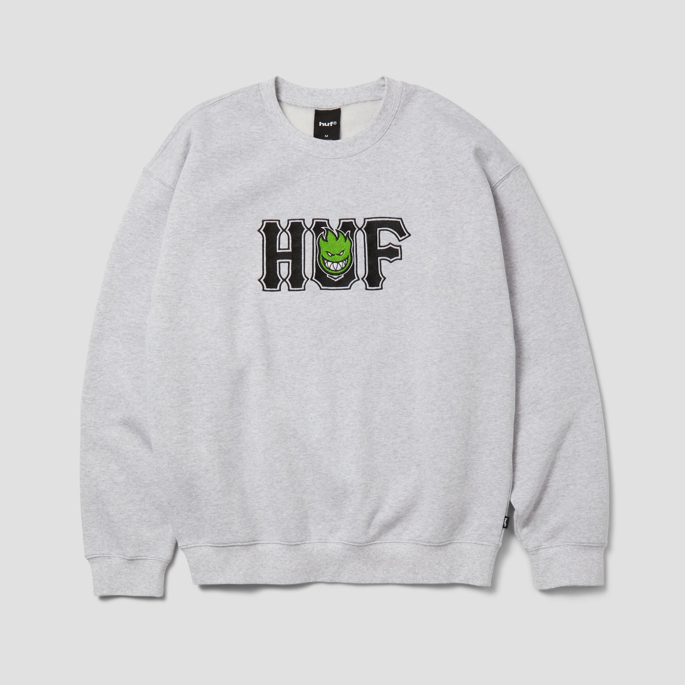 HUF x Spitfire Union Crew Heather Grey