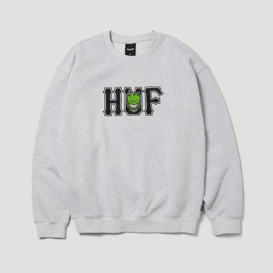 HUF x Spitfire Union Crew Heather Grey