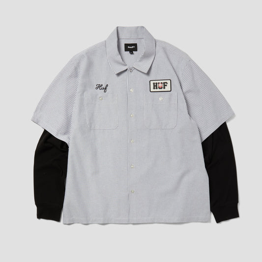 HUF x Spitfire Union Work Shirt Black / White