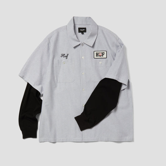 HUF x Spitfire Union Work Shirt Black / White
