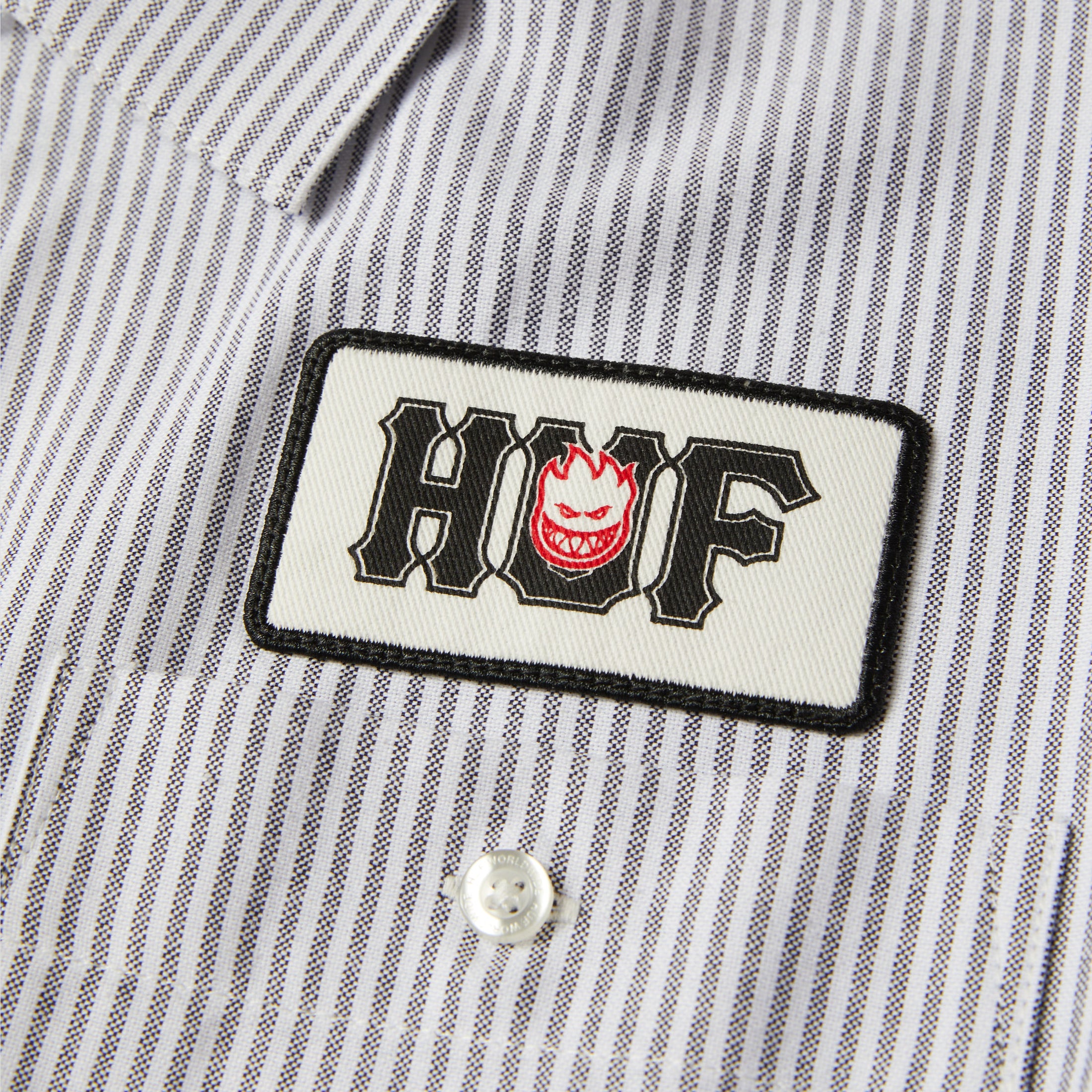 HUF x Spitfire Union Work Shirt Black / White