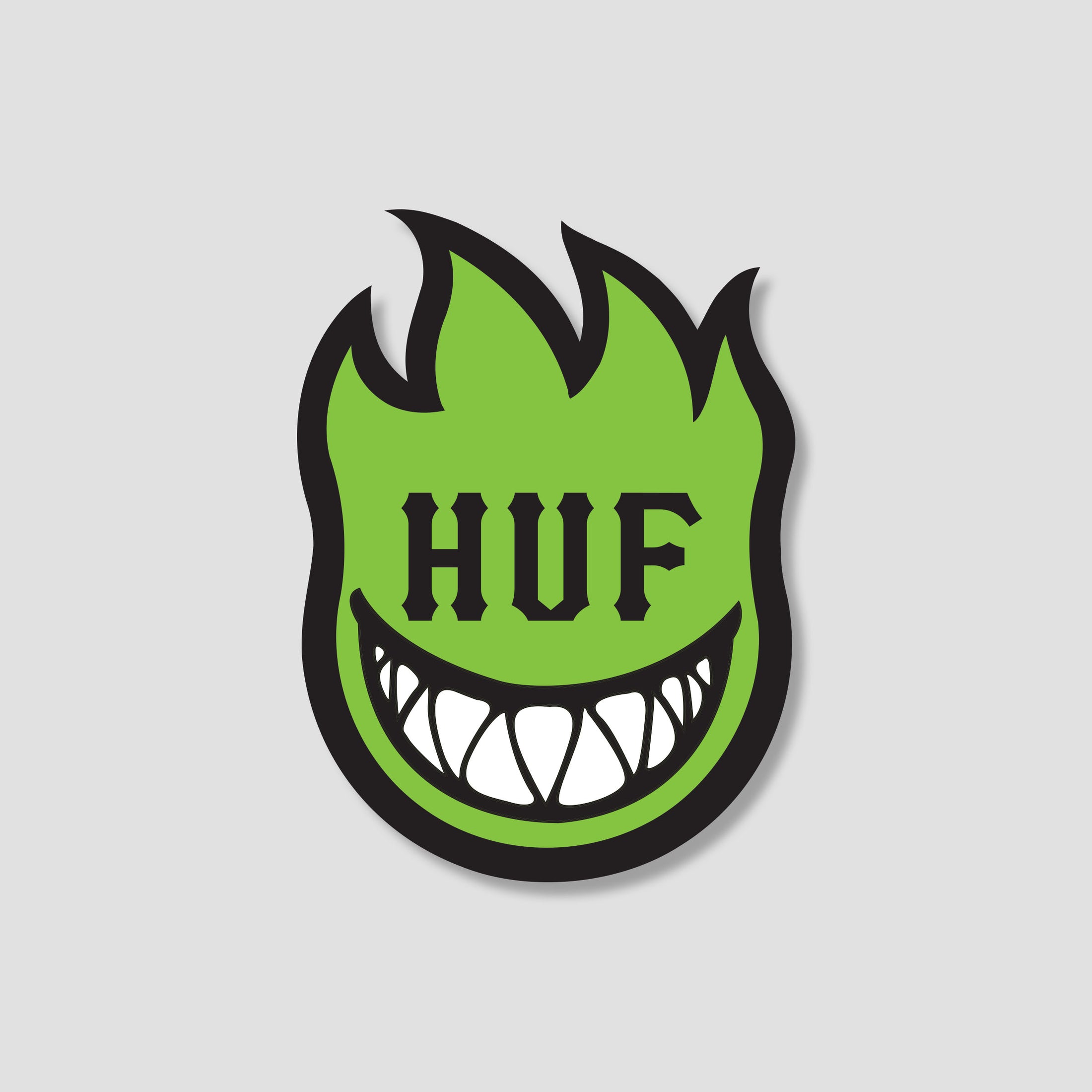 HUF x Spitfire XL Bighead Sticker HUF Green