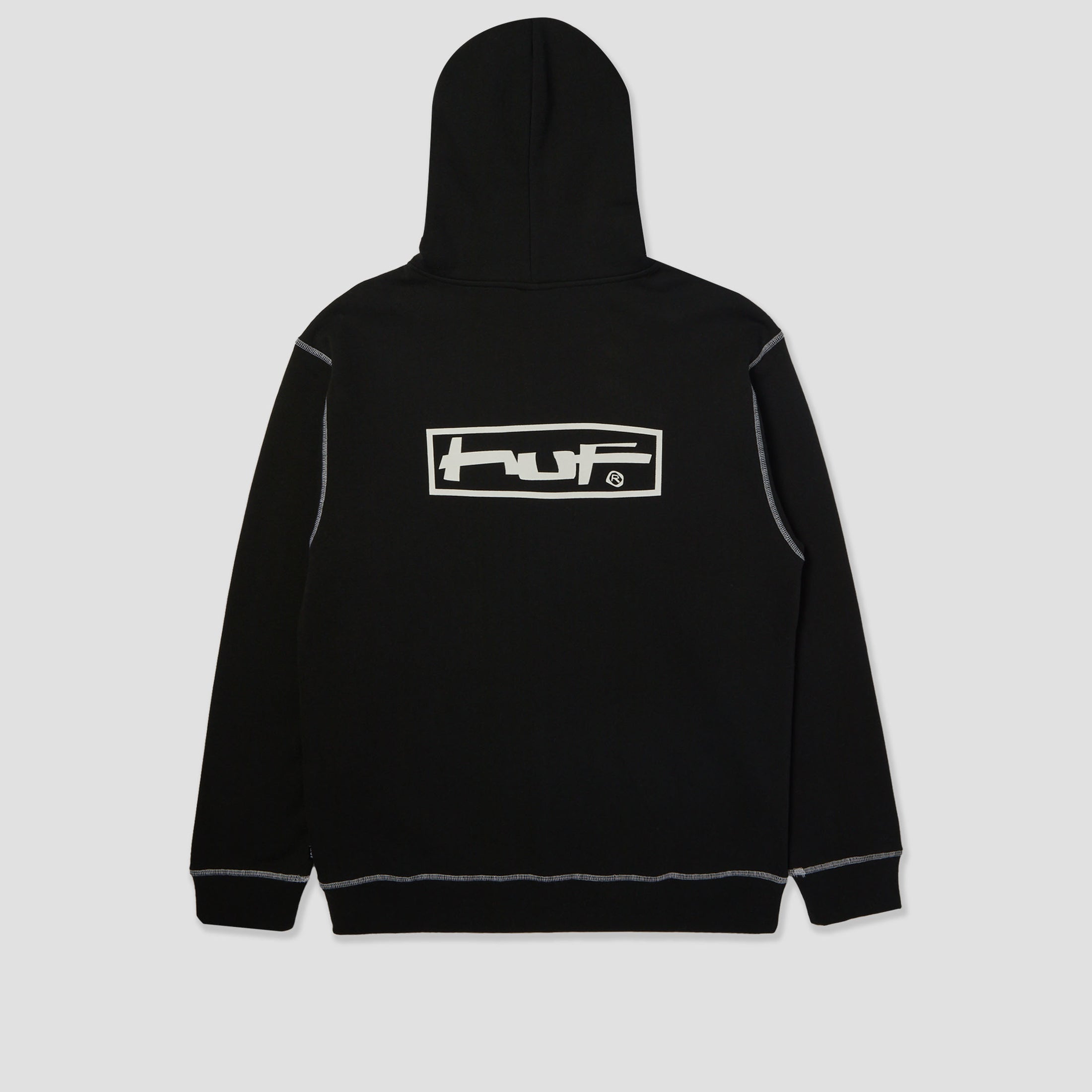 HUF Stretch Zip Hood Black