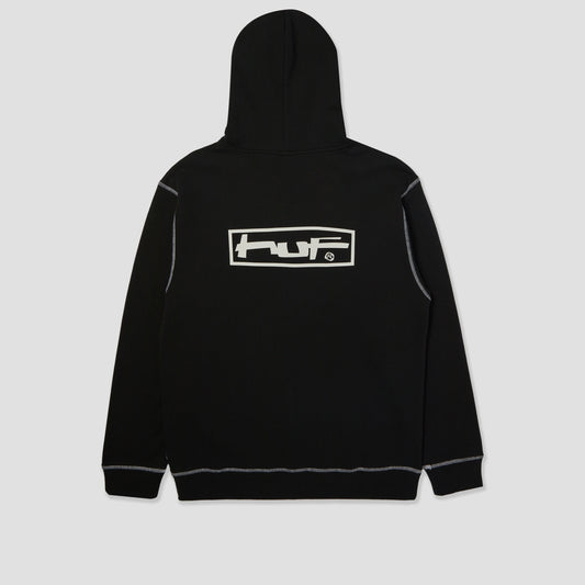 HUF Stretch Zip Hood Black