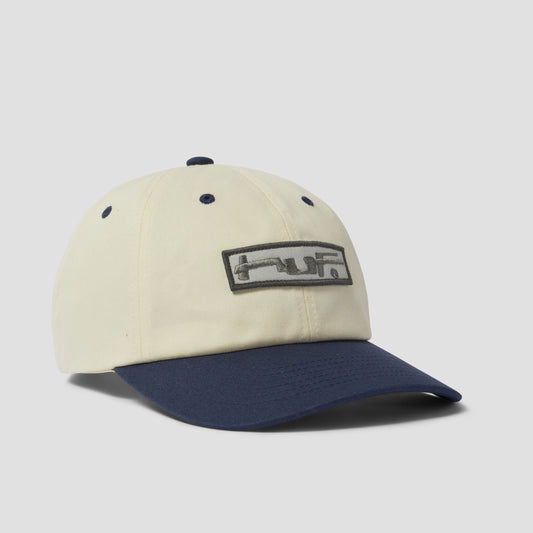 HUF Stretch Logo 6 Panel Cv Hat Bleach