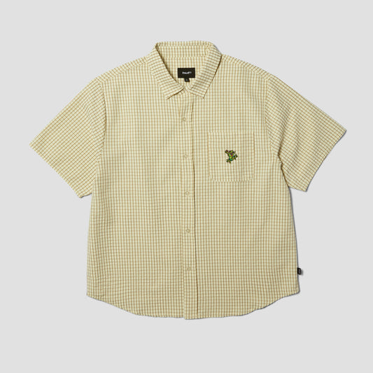 HUF Stuck On You Shortsleeve Plaid Shirt Natural