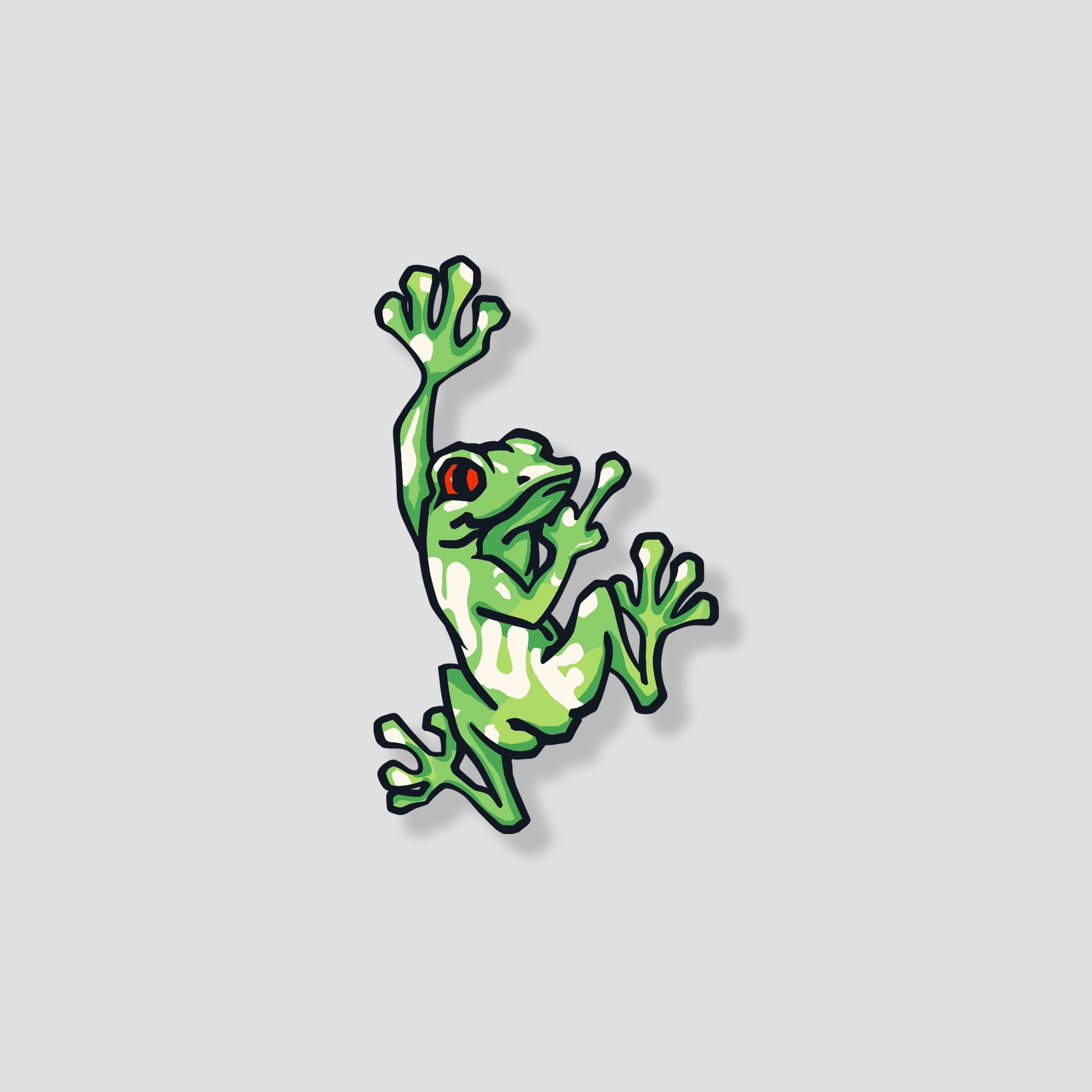 HUF Stuck On You Sticker Green
