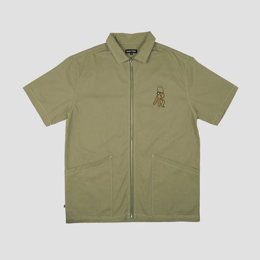 Passport Master Key Zip Shirt Sage