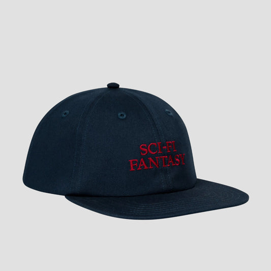 Sci-Fi Fantasy Herringbone Logo Cap Navy