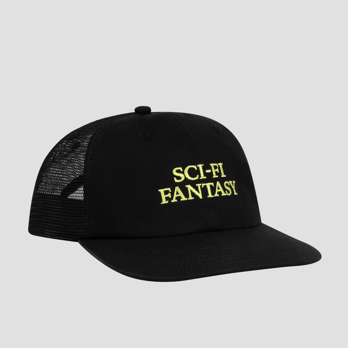 Sci-Fi Fantasy Logo Mesh Hat Black