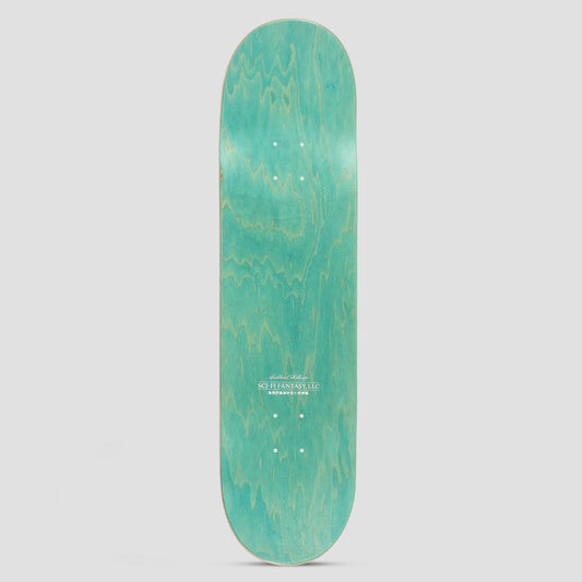 Sci-Fi Fantasy 8.5 Neoliberal Hellscape Skateboard Deck Blue