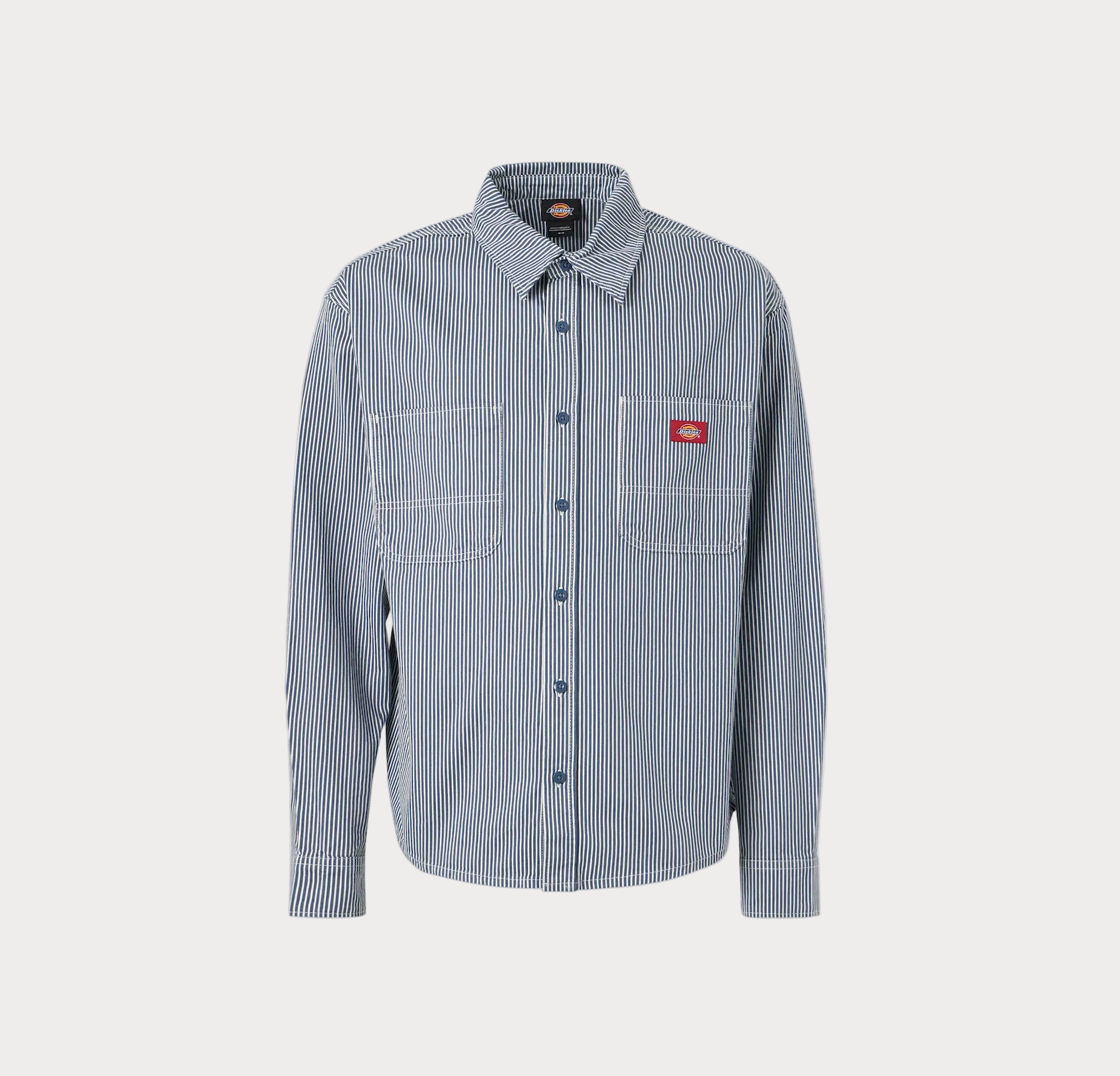Dickies Hickory Longsleeve Retro Work Shirt Indigo