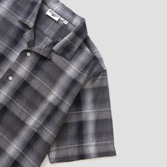 Service Works Plaid Resort Shirt Black