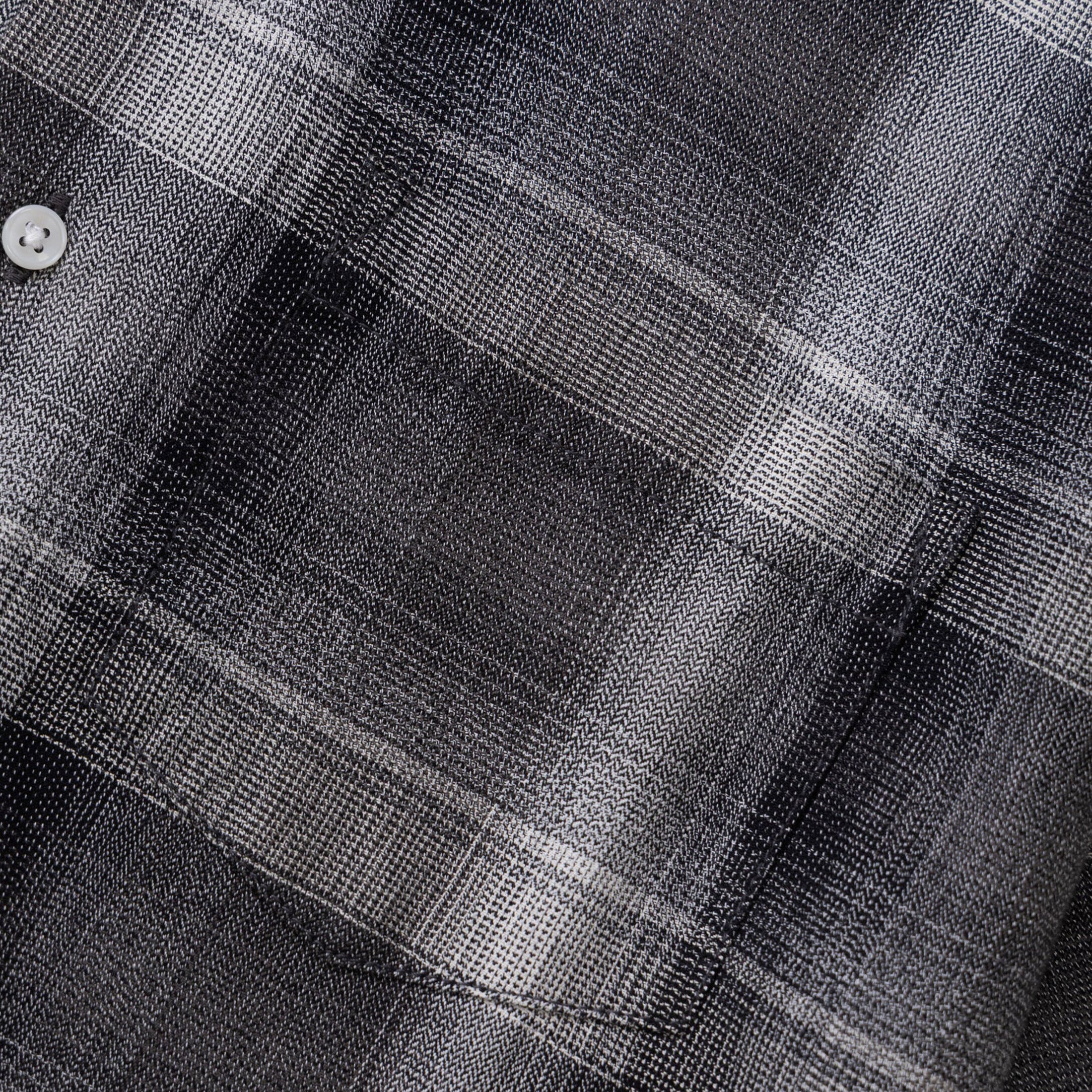Service Works Plaid Resort Shirt Black