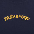 Load image into Gallery viewer, Passport Sham Embroidery T-Shirt Navy
