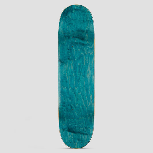 Short Straw 8.25 Warped Medium Concave Skateboard Deck Orange / White