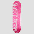 Load image into Gallery viewer, Short Straw 8.375 Warped Medium Concave Skateboard Deck Pink / White
