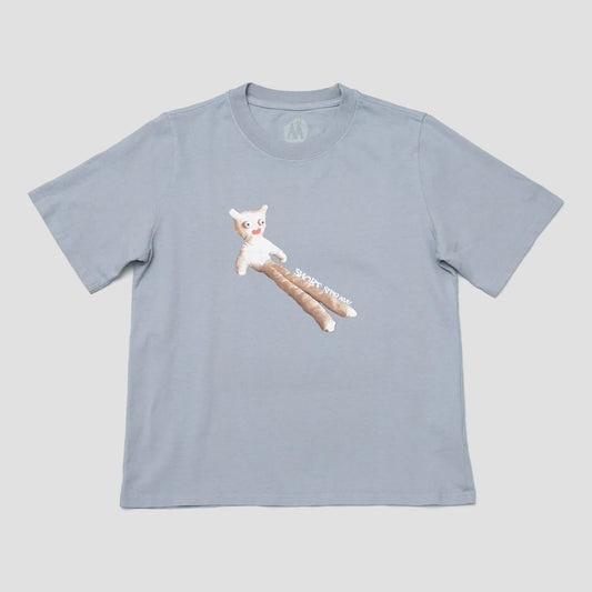 Short Straw Legsley Enby T-Shirt Faded Blue