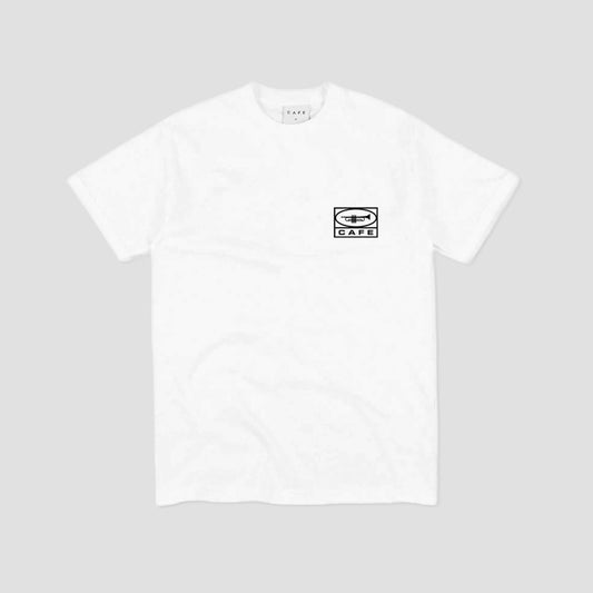 Skateboard Cafe 45 T-Shirt White / Black