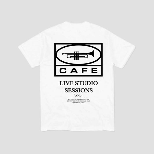 Skateboard Cafe 45 T-Shirt White / Black