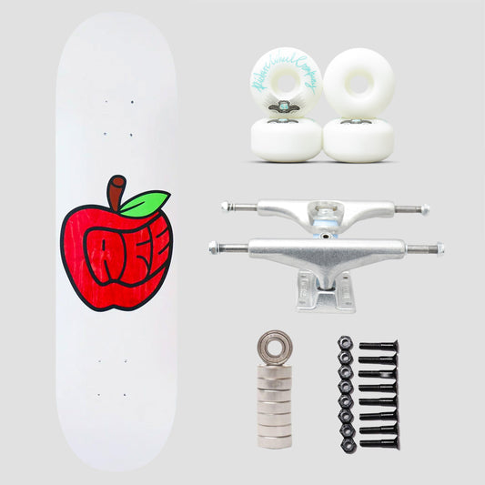 Skateboard Cafe 8.5 Pink Lady Skateboard Complete Bundle White / Red