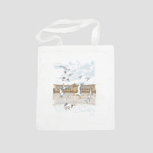 Skateboard Cafe Lloyds Tote Bag White