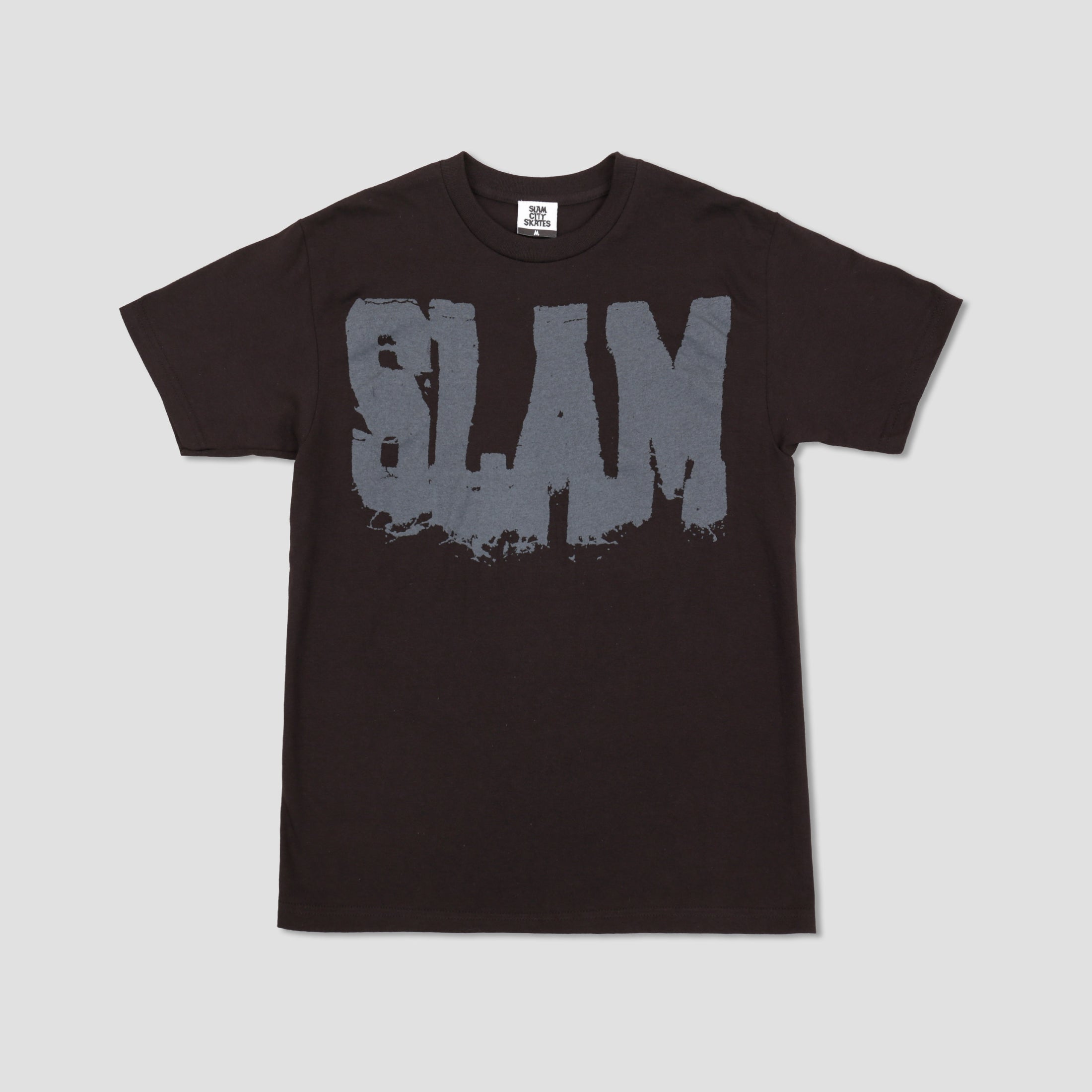 Slam City Skates College T-Shirt Black / Black