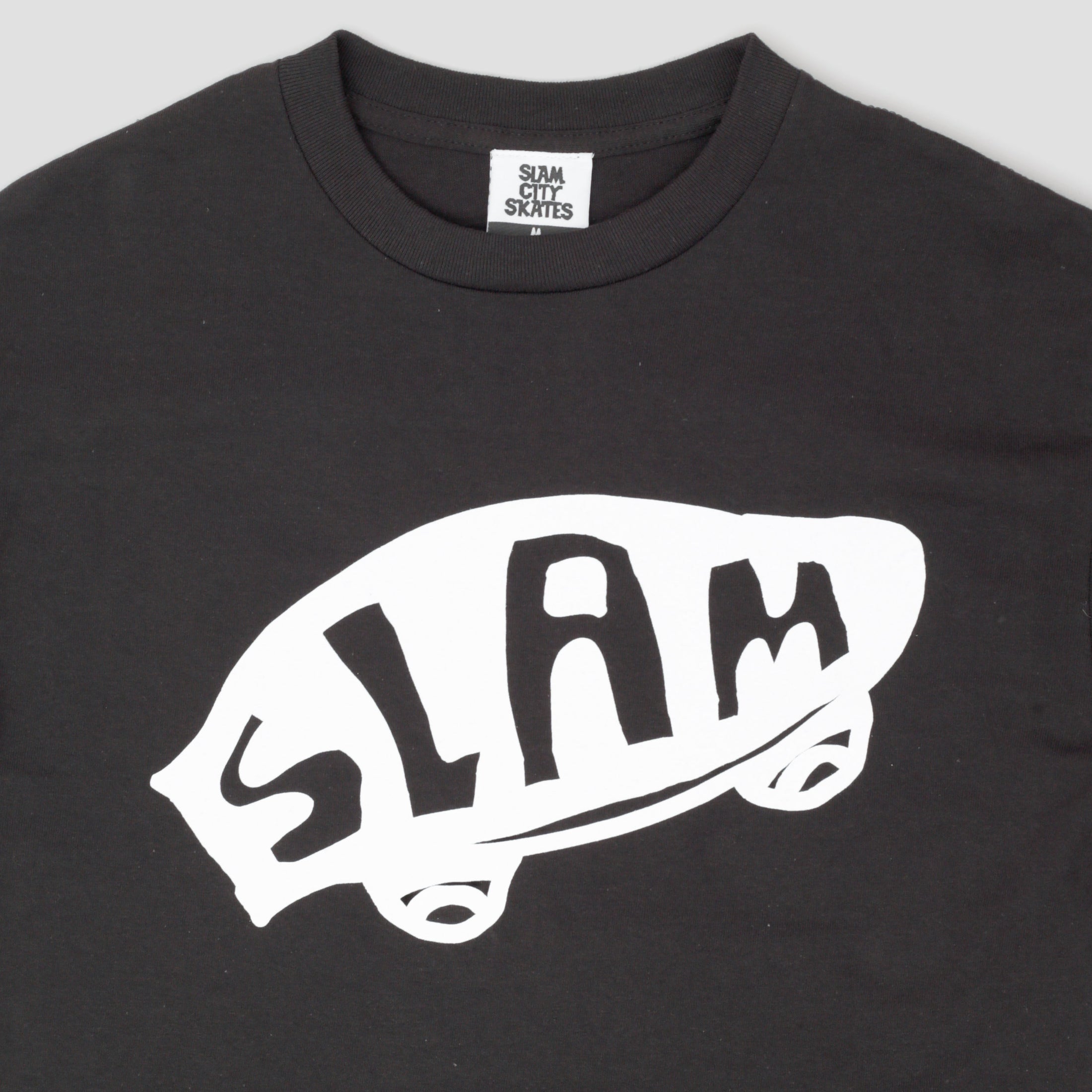 Slam City Skates From a Skate Shop T-Shirt Black / White
