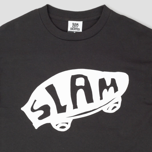 Slam City Skates From a Skate Shop T-Shirt Black / White