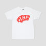 Slam City Skates From a Skate Shop T-Shirt White / Red