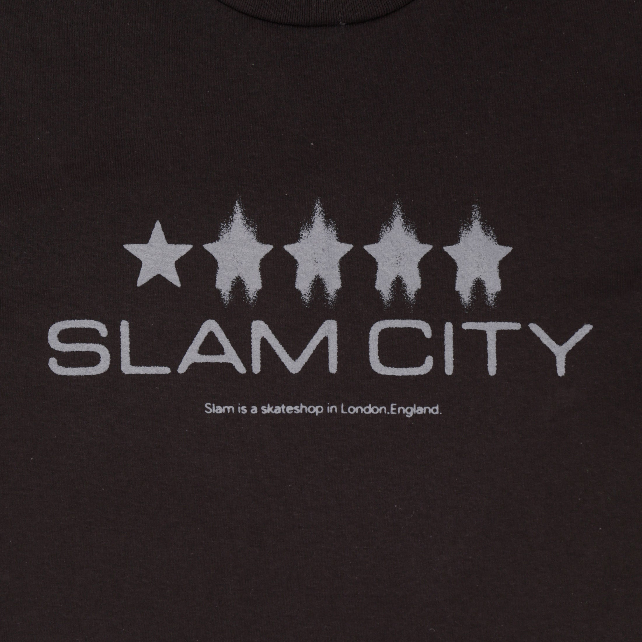 Slam City Skates Review T-Shirt Black / Grey