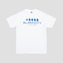 Slam City Skates Review T-Shirt White / Blue