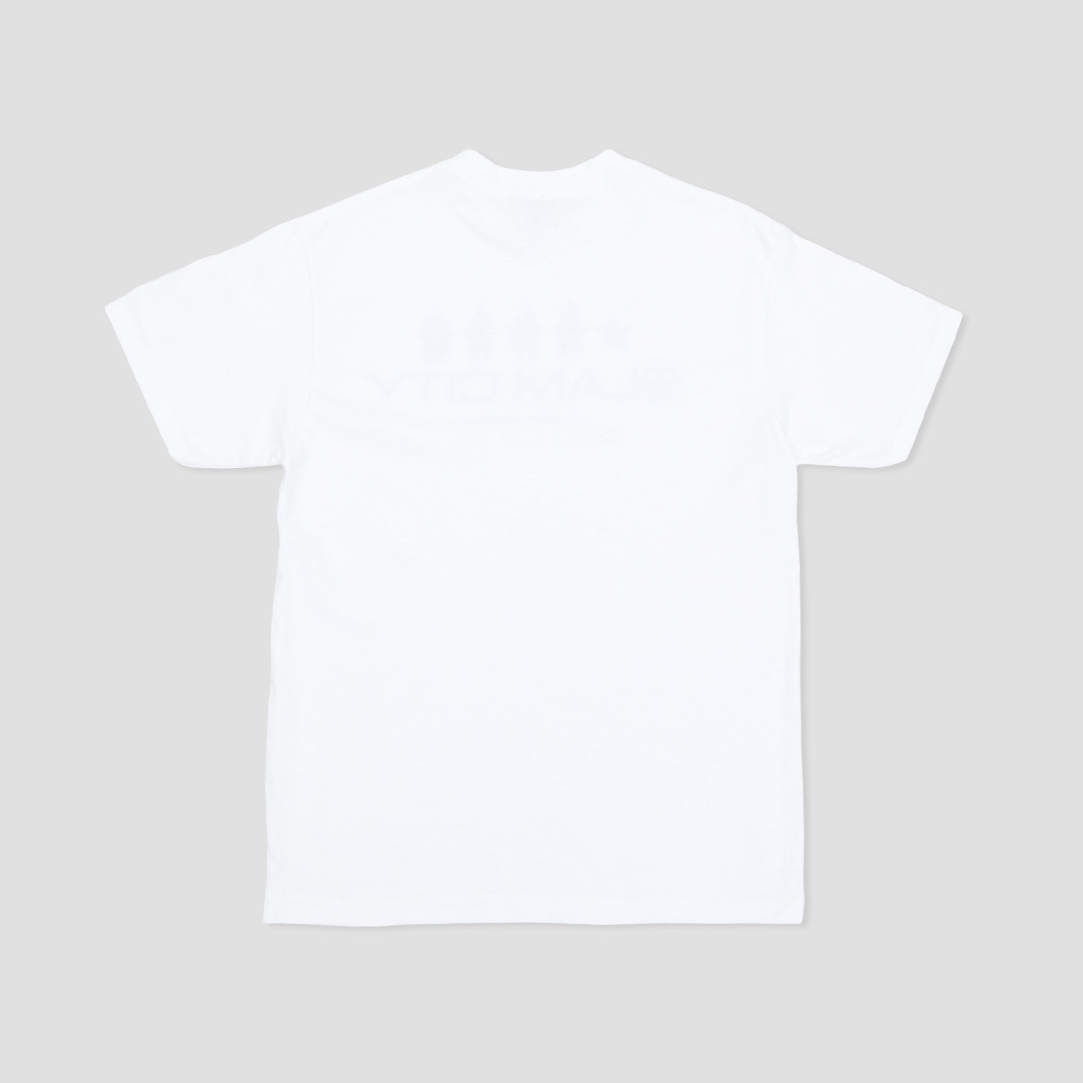 Slam City Skates Review T-Shirt White / Blue