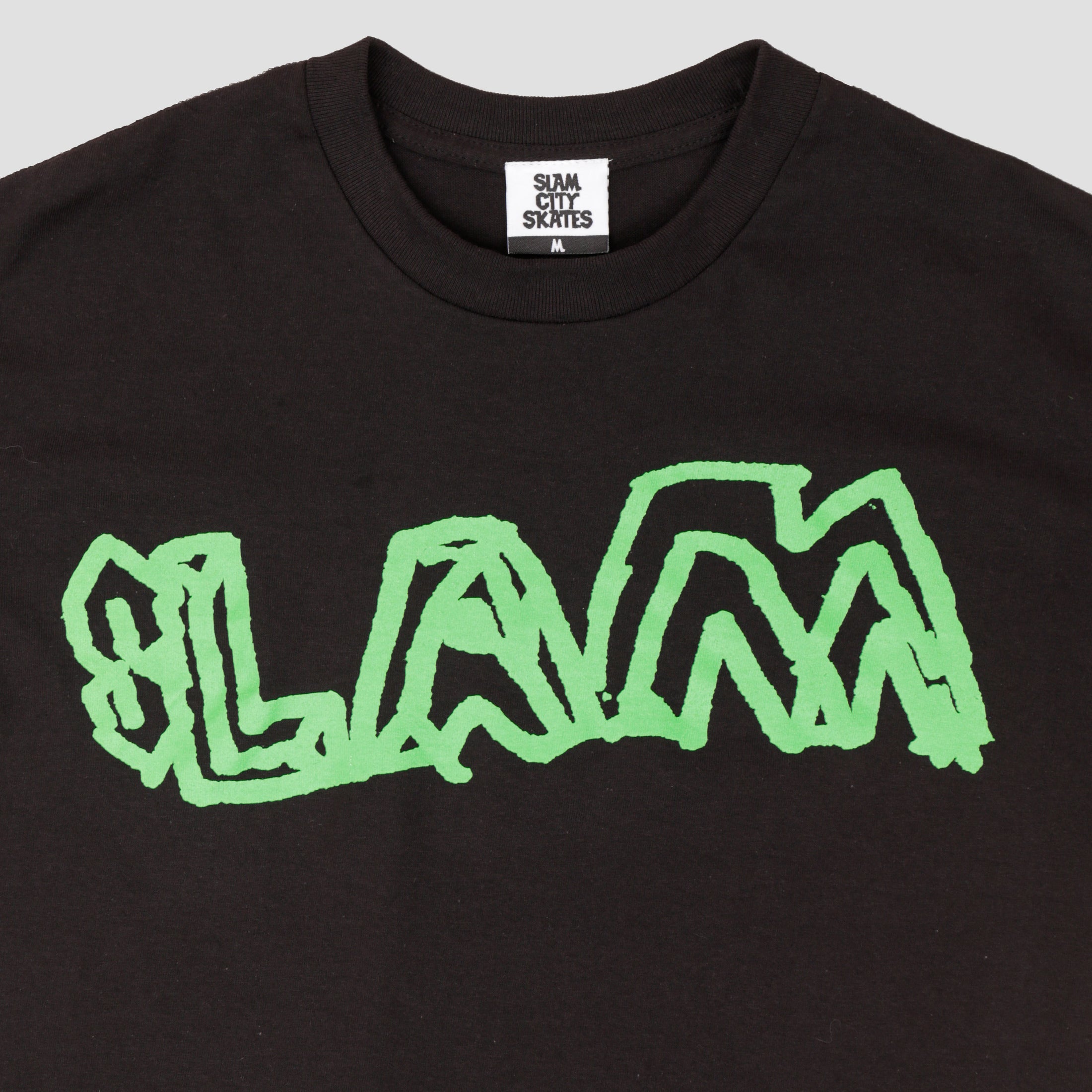 Slam City Skates Young Team T-Shirt Black / Green