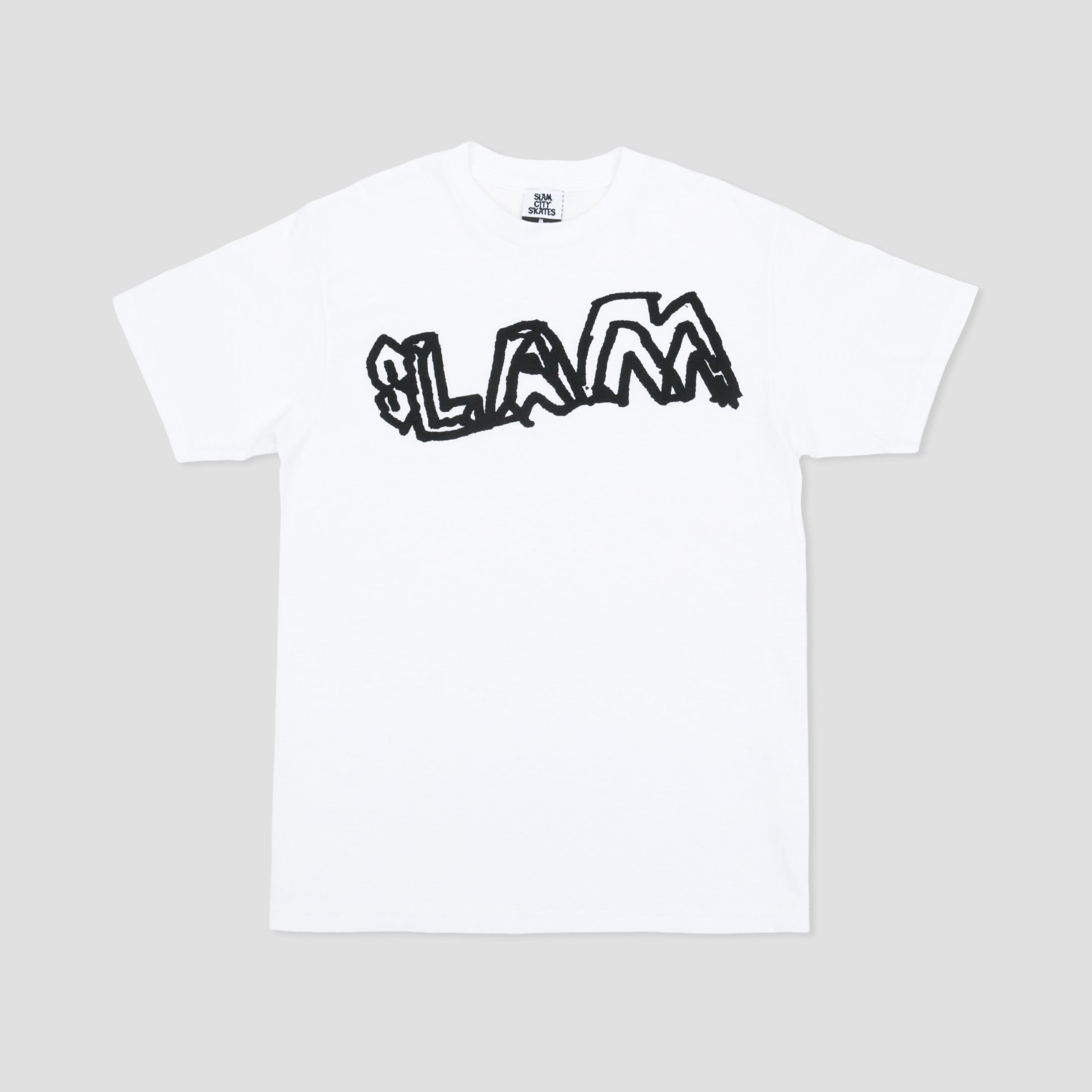 Slam City Skates Young Team T-Shirt White / Black