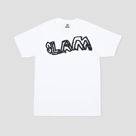 Slam City Skates Young Team T-Shirt White / Black